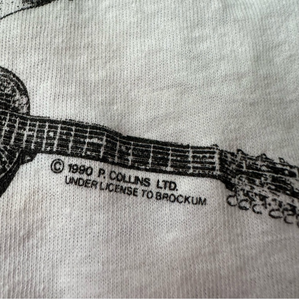 Vintage 1990 Phil Collin’s Serious Tour Fruit of the Loom TShirt Large - Picture 3 of 7